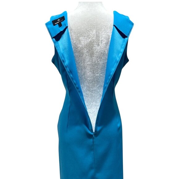 RONNI NICOLE Size10 Womens Sleeveless Blue Summer Strech Comfort Dress Scoop nec - Picture 5 of 9